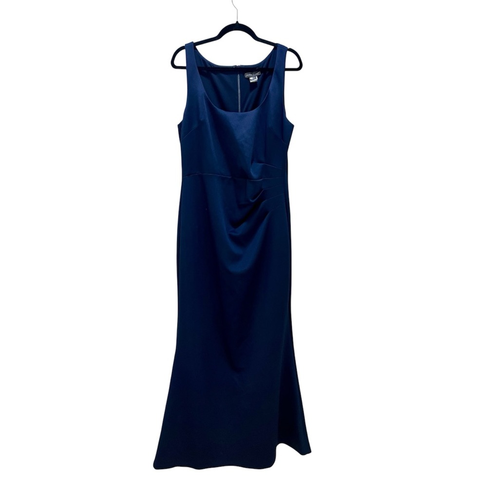 Jessica Howard Blue Sleeveless Sheath Maxi Dress - formal, mother of the bride